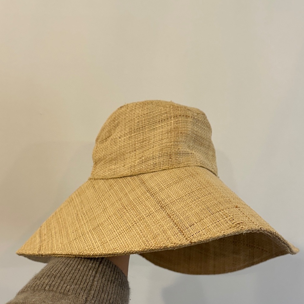 Lack Of Color Beige Woven Wide Brim Hat